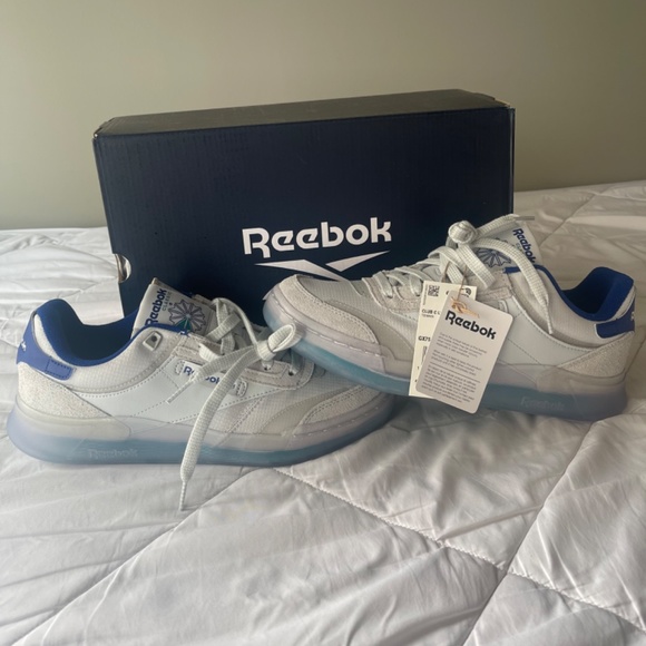 Mens Reebok Club C Legacy Grey/Blue - Picture 3 of 4